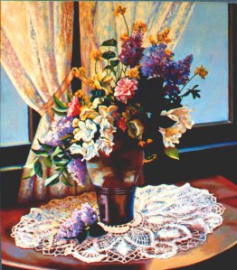 I love the harmony and beauty of the colors in this simple grouping of flowers.