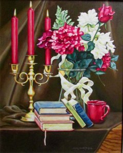 Still Life with Old Books